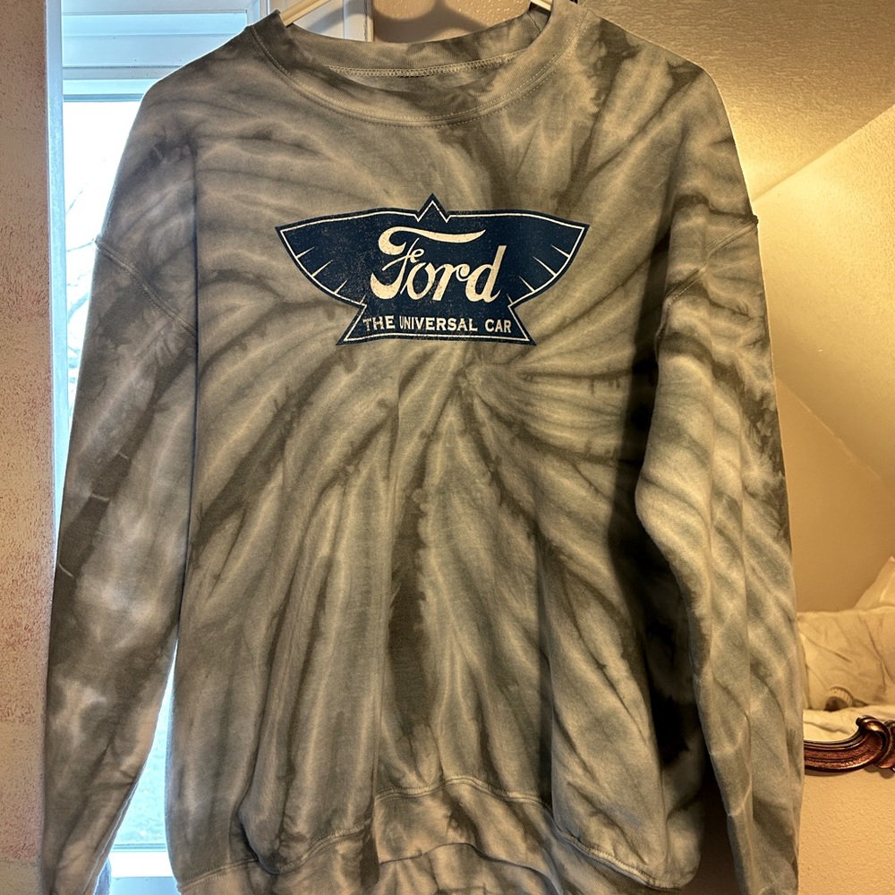 ford tie dye crewneck